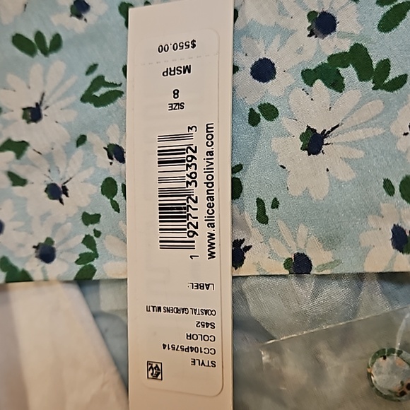 Alice + Olivia Floral Button Front Midi Dress - Picture 3 of 7